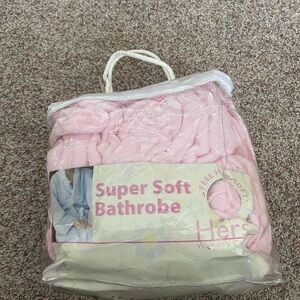 Super Soft Pink Bathrobe